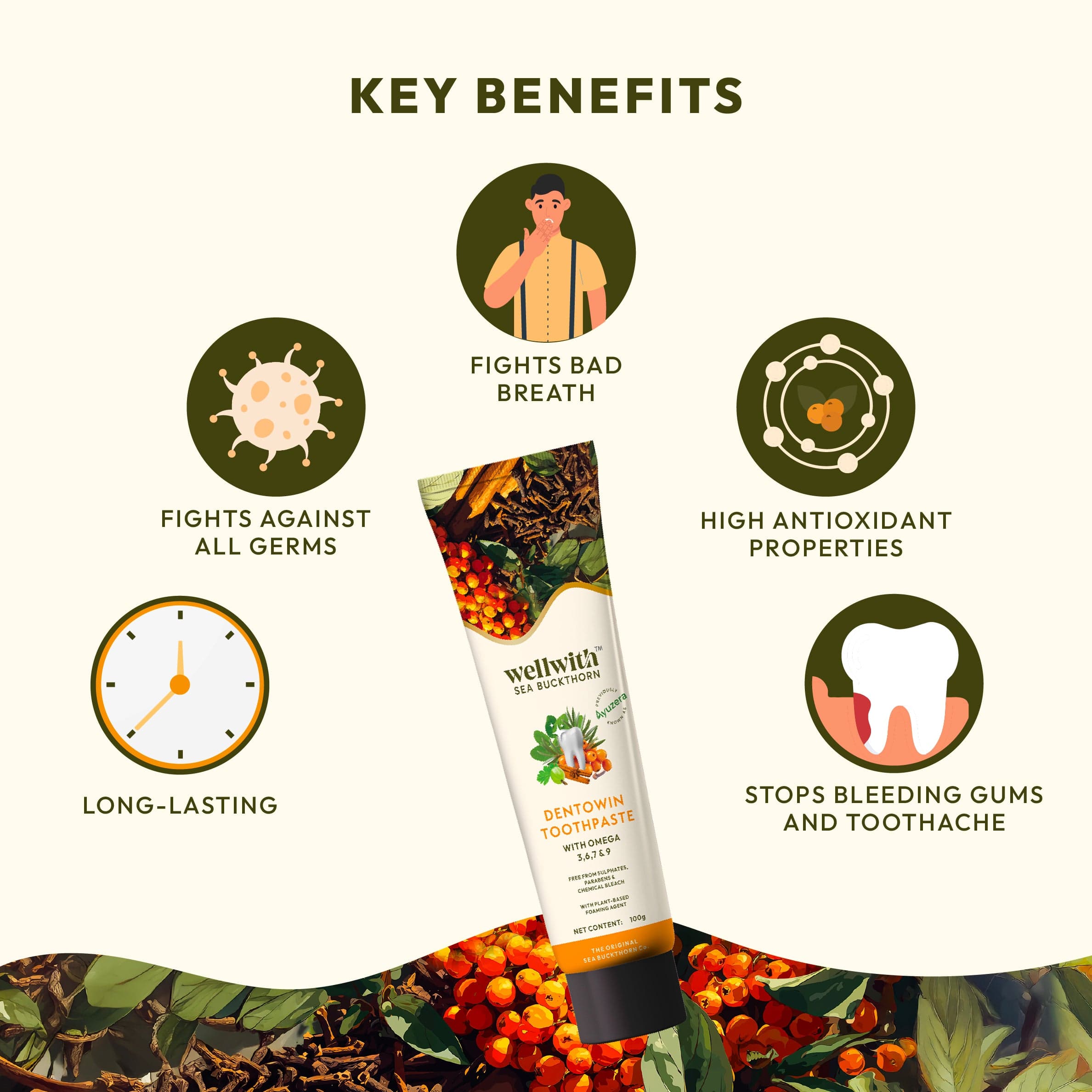 Dentowin SBT Herbal Toothpaste 100gm 10